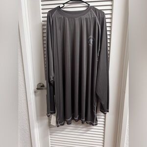 NWT H2O Tech big and Tall 4Xl Gray Long Sleeve Athletic Shirt